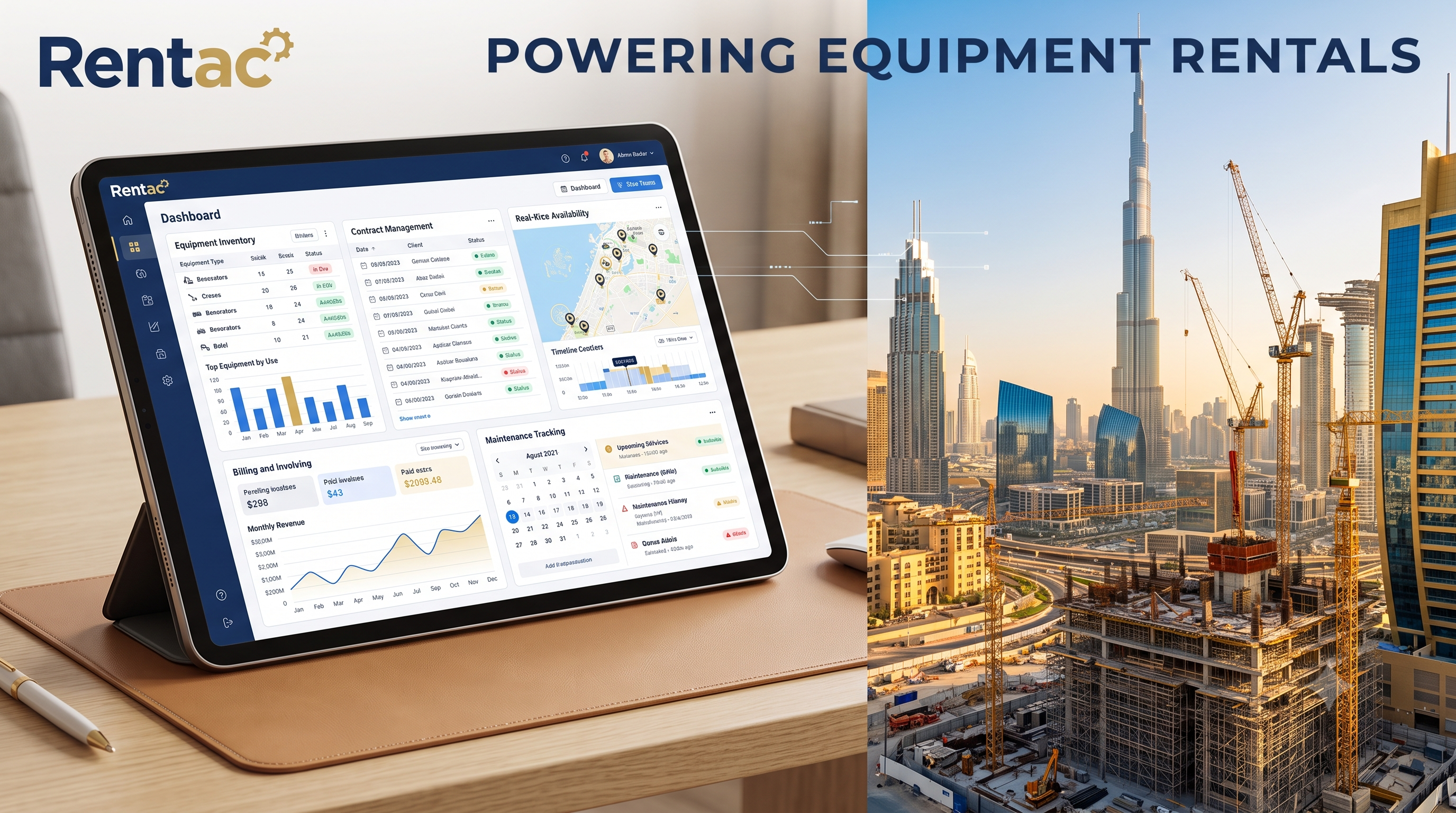Rental Management Software in UAE - Scaffolding Rental Contract and Equipment Rental Software by Rentac